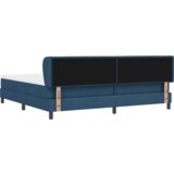  Postelja s vzmetnico Modra 200x200 cm Tkanina, (22051537) | Shoptok.si