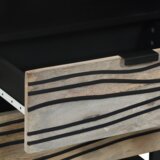 vidaXL Noćni ormarići s ladicama Bijela i crna 50 x 33 x 60 cm | shoptok.hr