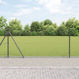 vidaXL Hexagon Ograda Siva 0.8x100 m Čelik | shoptok.hr