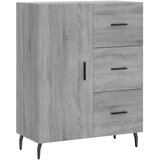  Visoka komoda siva sonome 69,5x34x180 cm od konstruiranog drva | shoptok.hr