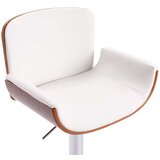  Barski stolček belo umetno usnje, (20967694) | Shoptok.si