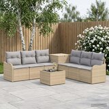  Set sofe 8 kom. Bež i svijetlo siva Poli Rattan i čelik | shoptok.hr