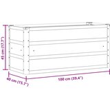  Sadilica Antracit 100 x 40 x 45 cm Čelik | Eponuda.com