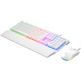 Rampage Tastatura + miš gaming RAMPAGE KM-RX7 Fortuna V2 Rainbow Lighting USB White Gaming Combo Us Layout English Gaming Keyboard 12800 DPI Mouse, 42578 | Eponuda.ba