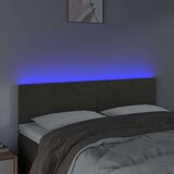  Posteljno vzglavje temno sivo 144x5x78/88 cm žamet, (20793554) | Shoptok.si