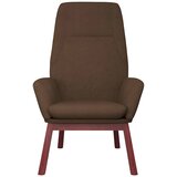  Stolica za opuštanje s tabureom od tkanine smeđa | shoptok.hr