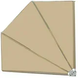 balkonska zastirka (1,4 x 1,4 m, bež)