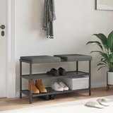  Jastučić za klupu 2 kom. Mikrovlakna Tamnosiva Dubina 35 cm | shoptok.hr