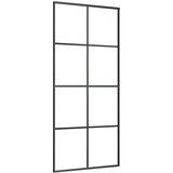  Klizna vrata s priborom 90 x 205 cm od ESG stakla i aluminija | shoptok.hr