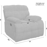 Bessagi Home Počivalnik Natalie, Temno Siva | Shoptok.si