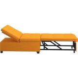 vidaXL Rasklopna sofa 3-u-1 s tamno žutom tkaninom | shoptok.hr