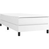  S oprugama i madracem bijeli 80 x 200 cm od umjetne kože | shoptok.hr