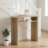  Konzolna stolica s pohranom Hrast sonoma 100 x 39,5 x 75 cm | Eponuda.ba