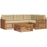  Set vanjskih sofa 5 kom. Prirodna i bež | shoptok.hr