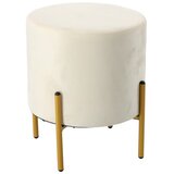 Velur tabure s zlatnim nogama, 35 × 40 cm – PHO3901 – INLEA – Bež | shoptok.hr