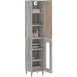  Visoka komoda siva sonome 34 5x34x180 cm od konstruiranog drva | shoptok.hr