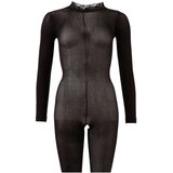 Cottelli prozoren catsuit z odprtim mednožjem (črn) - S/M | Shoptok.si