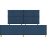  Krevetna konstrukcija s uzglavljem Plava 180 x 200 cm tkanina | shoptok.hr