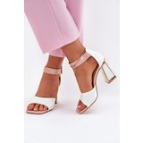 VINCEZA Lacquered Women's Sandals On Heel | shoptok.hr