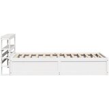  Okvir za krevet s uzglavljem bijeli 90x200 cm masivna borovina | shoptok.hr