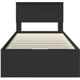  Okvir za krevet Crna 90 x 190 cm Inženjersko Drvo - Crna 90 x 190 cm | shoptok.hr