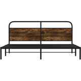  Metalni okvir kreveta bez madraca boja hrasta 180x200 cm | shoptok.hr
