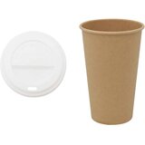  Papirnate šalice za kavu s poklopcima 1000 kom 16 oz 400 ml | shoptok.hr