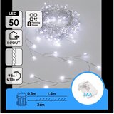  Aigostar-LED Spoljašnje božićne lampice 50xLED/8 funkcija 3xAA 1,8m IP44 hladna bela Cene