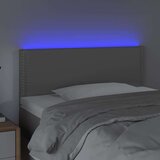  Posteljno vzglavje sivo 90x5x78/88 cm umetno usnje, (20737361) | Shoptok.si