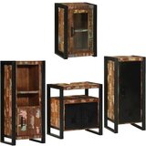 vidaXL Set namještaja za kupaonicu Zidne 4 pcs Čvrsto reciklirano drvo | shoptok.hr