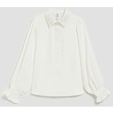 Marisse Shirt With A Decorative Pearl Collar | shoptok.hr
