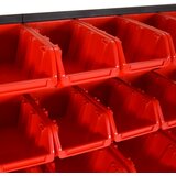  Set polica za radionicu od 26 dijelova, crvene i crne, 77 x 39 cm, polipropilen | shoptok.hr