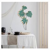 WALLXPERT dekorativni metalni zidni pribor monstera turquoise | ePonuda.com