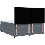  Krevet s oprugama i madracem tamnosivi 180x200 cm baršunasti | shoptok.hr