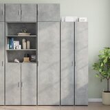 vidaXL Ozka omara za shranjevanje betonsko siva 50x42,5x225cm inž. les Cene