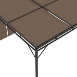  Vrtna sjenica s bočnim zastorom 3 x 3 x 2,25 m smeđe-siva | shoptok.hr