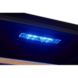 EXQUISIT Izvrstna WS2-114-GTE-160G crna vinska z vitrina dvojnimi površinami za hlajenje. | Shoptok.si