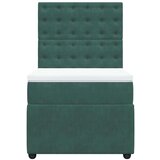 Box spring krevet s madracem tamnozeleni 100x200 cm baršunasti | shoptok.hr
