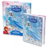 Frozen dnevnik sa koricama na kojima se nalazi lik elze iz animiranog filma za decu. Cene
