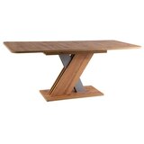  Stol EXEL - lamelirana ploča - tamni hrast/antracit | shoptok.hr