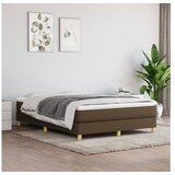  Okvir za krevet s oprugama tamnosmeđi 140 x 190 cm od tkanine | shoptok.hr