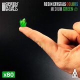 Green Stuff World Green Resin Crystals Medium | Zeleni smolasti kristali srednji 9–16mm (30 kom) | Eponuda.com