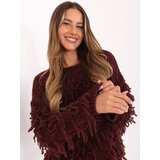 RUE PARIS Sweater-MI-SW-2008.86-burgundy | shoptok.hr