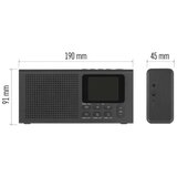 Radio DAB DAB+ FM 3W/5V/4xAA crna | Eponuda.com
