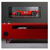 WALLXPERT dekorativna slika na platnu sa led osvetljenjem red car Cene
