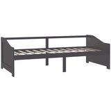 vidaXL trosed z ležiščem temno siva trdna borovina 90x200 cm | Shoptok.si