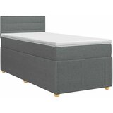  Boxspring krevet s madracem Tamnosiva 90 x 190 cm Tkanina 190 x 90 x 100.5 cm | Shoptok.si