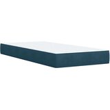 Box spring krevet s madracem tamnoplavi 80 x 200 cm baršunasti | shoptok.hr