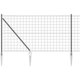 Euro ograda s špicama 10 x 1,4 m Čelik premazan PVC-om Siva | shoptok.hr