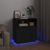  LED komoda Crni hrast 71 x 34,5 x 75 cm Konstruirano drvo | shoptok.hr